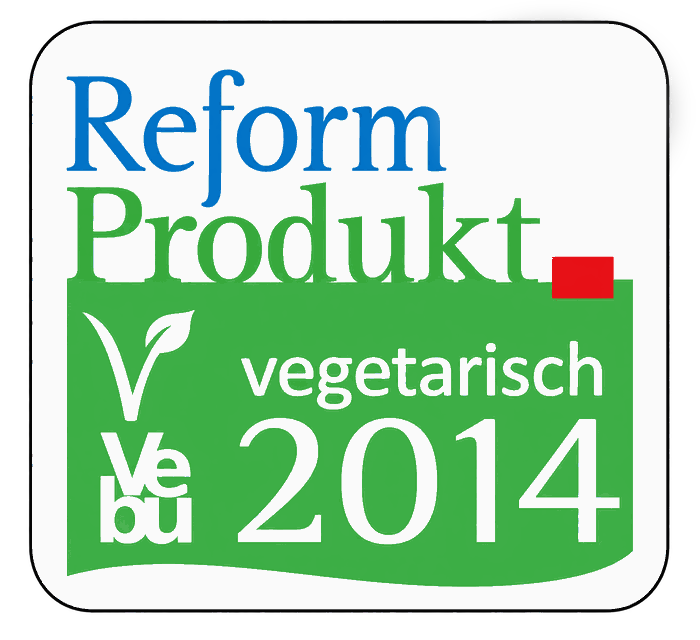ReformProdukt vegetarisch 2014 award seal